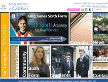 Tablet Screenshot of kingjames1academy.com